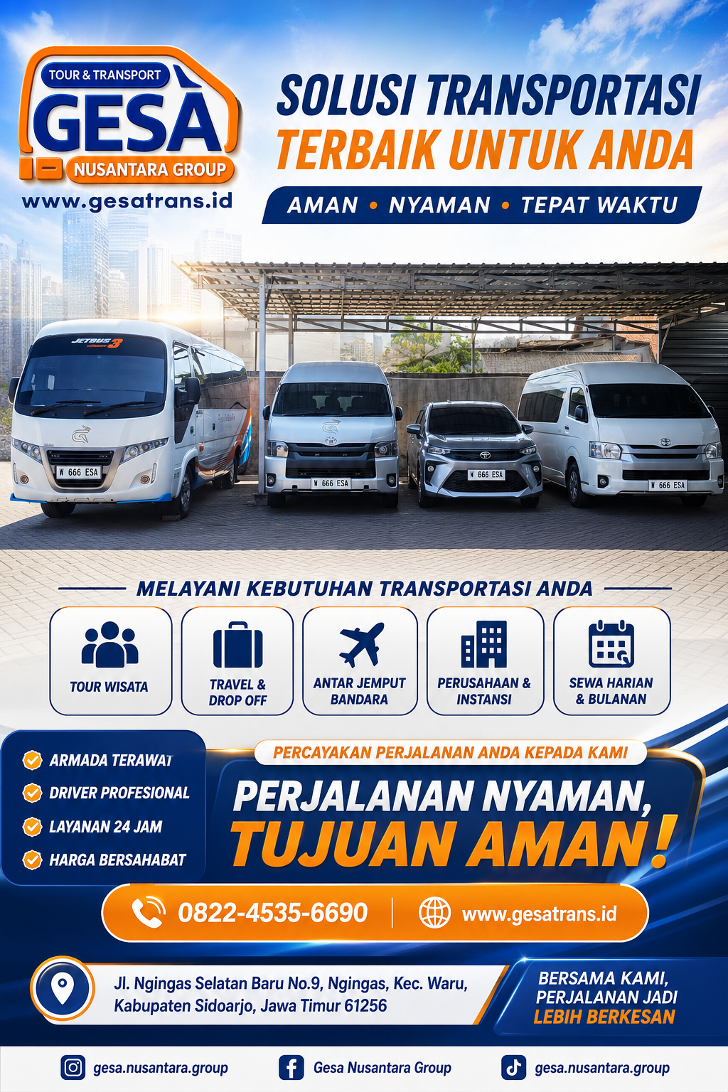 Sewa Mobil Surabaya & Sidoarjo: Rental Mobil Jawa Timur dengan Driver Profesional