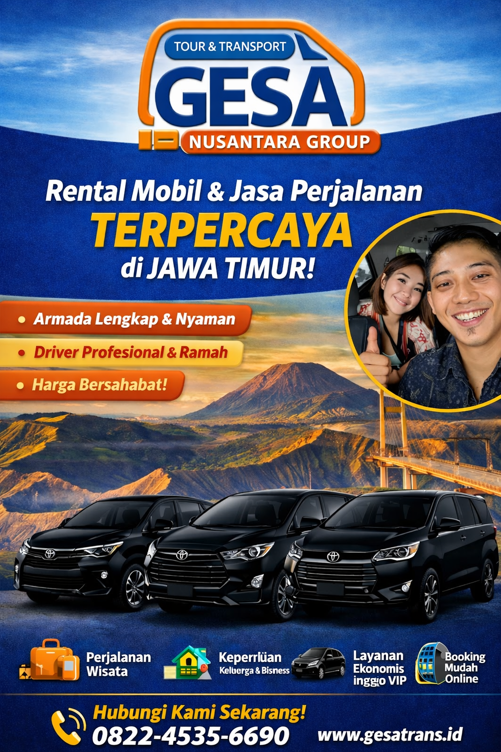 Gesa Nusantara Group – Solusi Terbaik Sewa Mobil dan Jasa Perjalanan di Surabaya, Sidoarjo, dan Jawa Timur dengan Driver Profesional