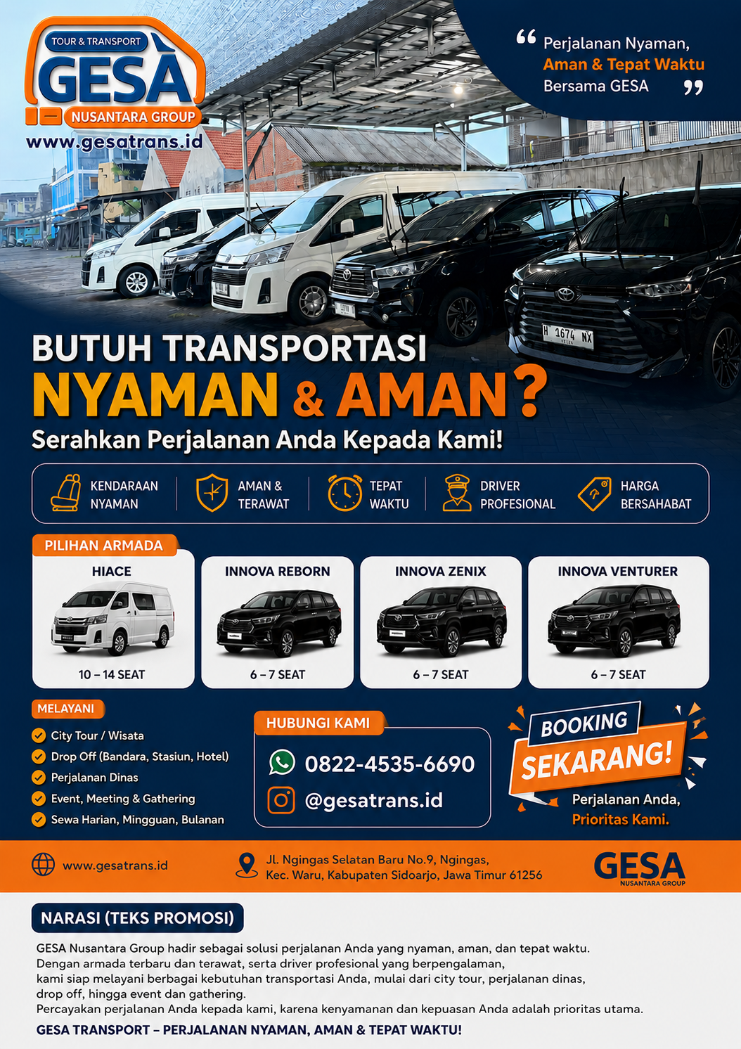 Rental Mobil Surabaya & Sidoarjo – Sewa Mobil Terpercaya di Jawa Timur dengan Sopir Handal