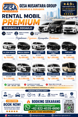 Rental Mobil Surabaya & Sidoarjo: Sewa Mobil Premium dengan Driver Ramah di Jawa Timur