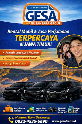 Gesa Nusantara Group – Solusi Terbaik Sewa Mobil dan Jasa Perjalanan di Surabaya, Sidoarjo, dan Jawa Timur dengan Driver Profesional